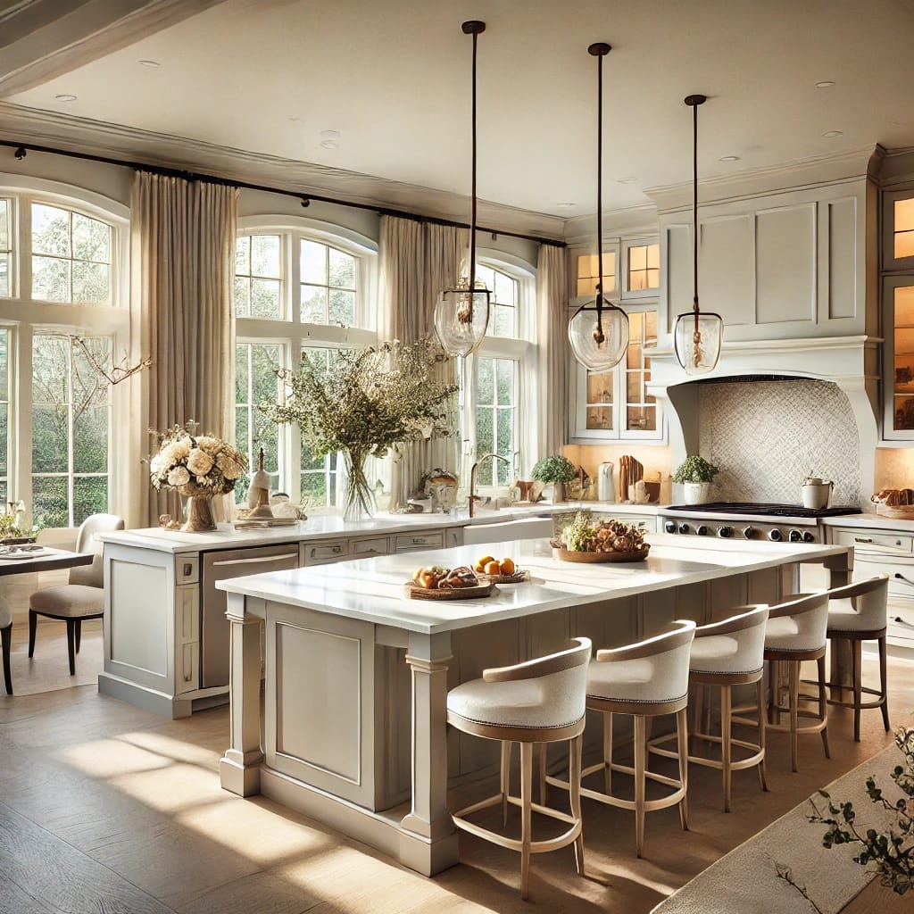 Clean, sunlit Raleigh NC home interior with polished surfaces and staged living space.